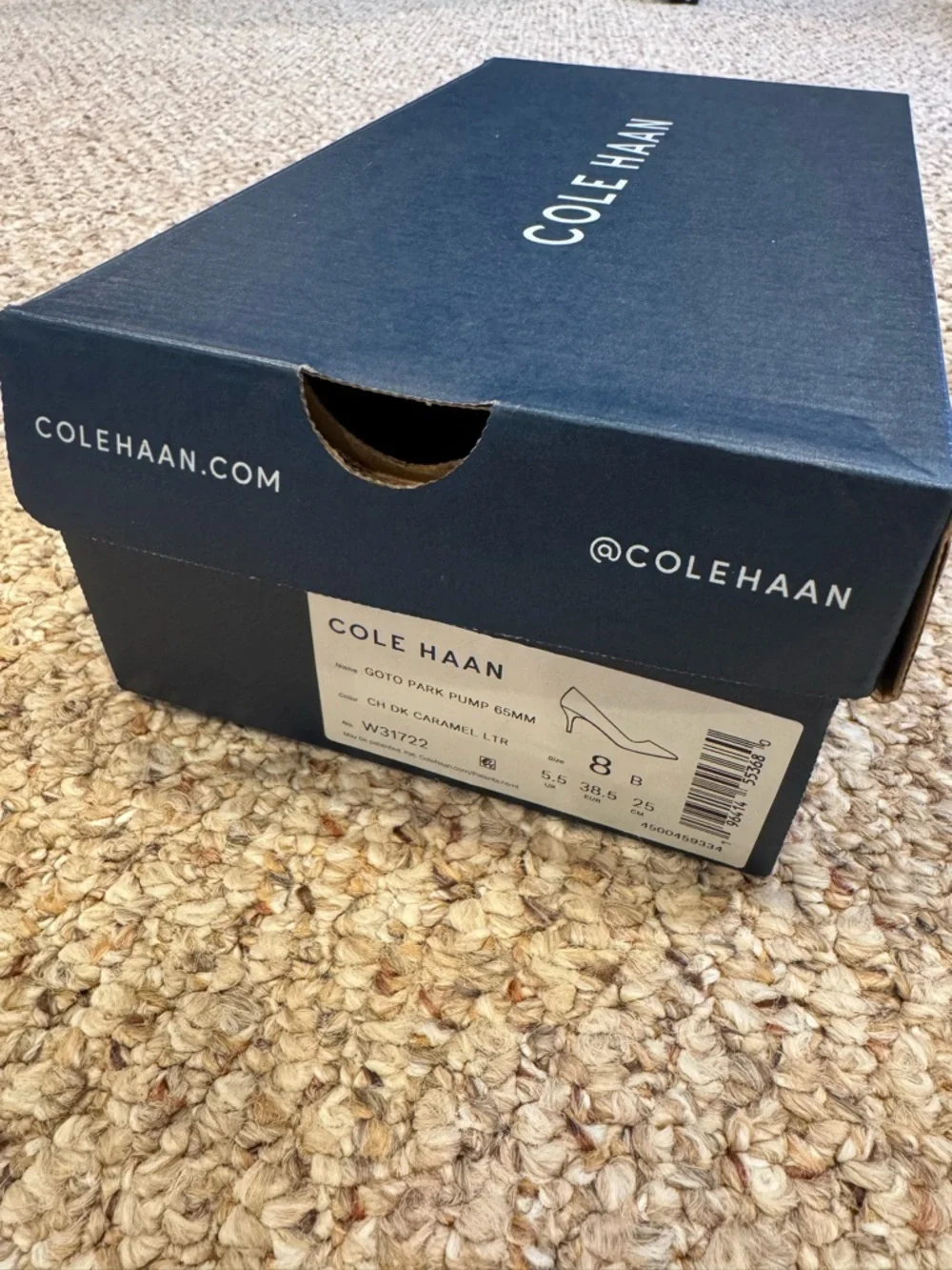 Cole Haan Goto Park Pump 65MM in Caramel Leather size 8 - Picture 6 of 6